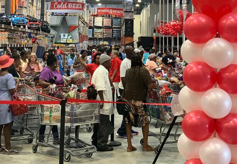 Back in Business Cost U Less on St. Thomas Opened its Doors Friday to